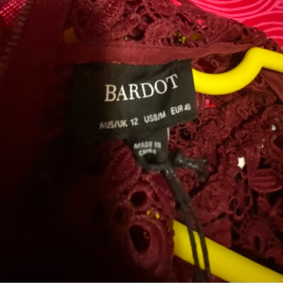 Bardot Eleni Maroon Red NWT - Picture 8 of 9